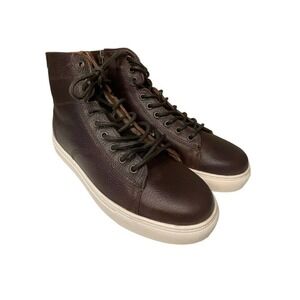 Crown Vintage NEW Brown Waco Sherpa Side Zip Lace Up Sneaker Boot Men's 10